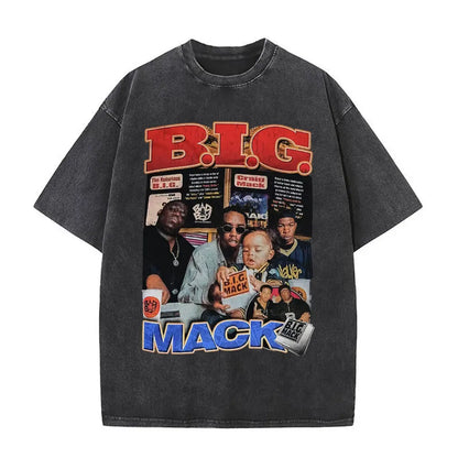 Washed Vintage the Notorious Big Ready to Die Big Poppa Album Graphic T Shirts Men Women'S Hip Hop Rapper Biggie Smalls T-Shirts