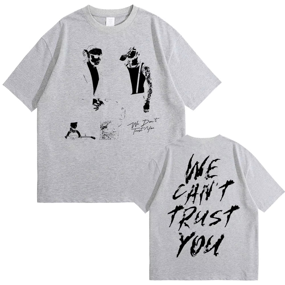 Rapper Future & Metro Boomin 2024 New Hip Hop Album We Don'T Trust You Graphic T-Shirt Men Women Casual O-Collar Oversized Tees