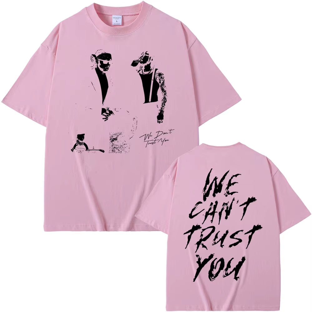 Rapper Future & Metro Boomin 2024 New Hip Hop Album We Don'T Trust You Graphic T-Shirt Men Women Casual O-Collar Oversized Tees