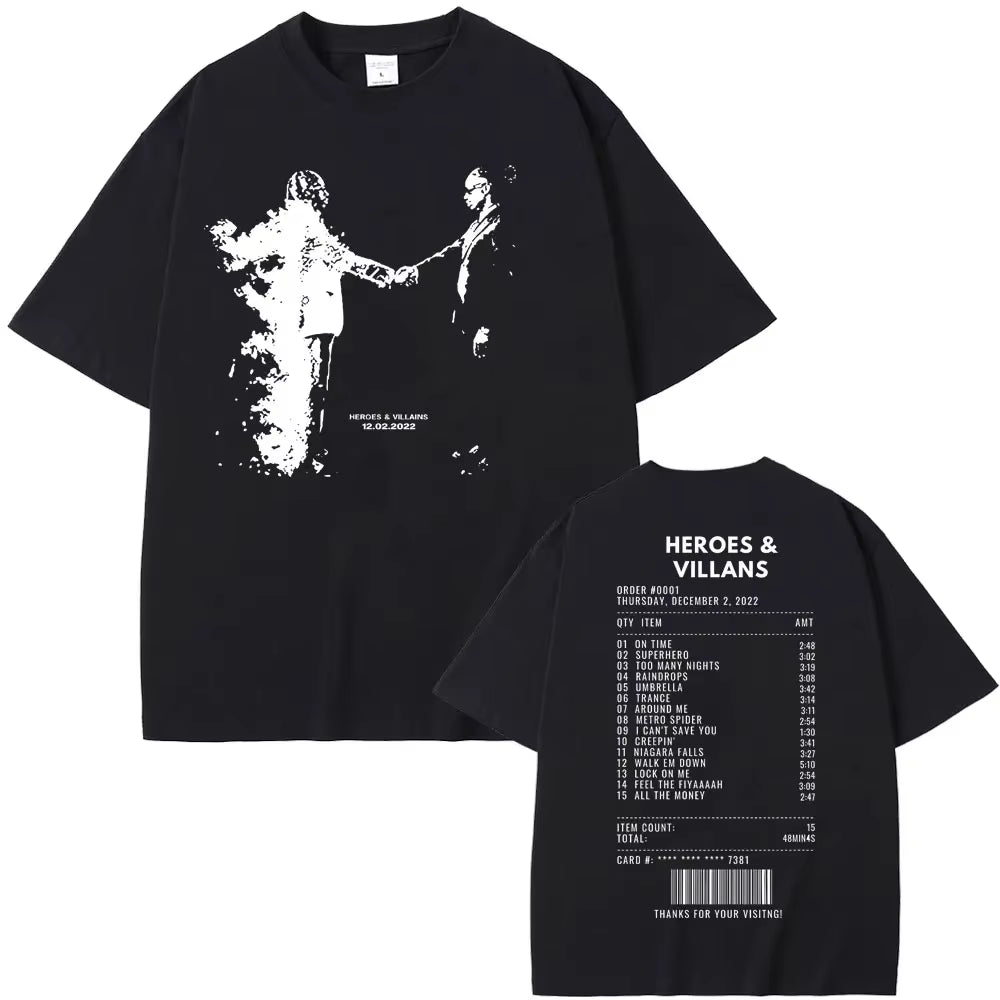 Rapper Future & Metro Boomin 2024 New Hip Hop Album We Don'T Trust You Graphic T-Shirt Men Women Casual O-Collar Oversized Tees