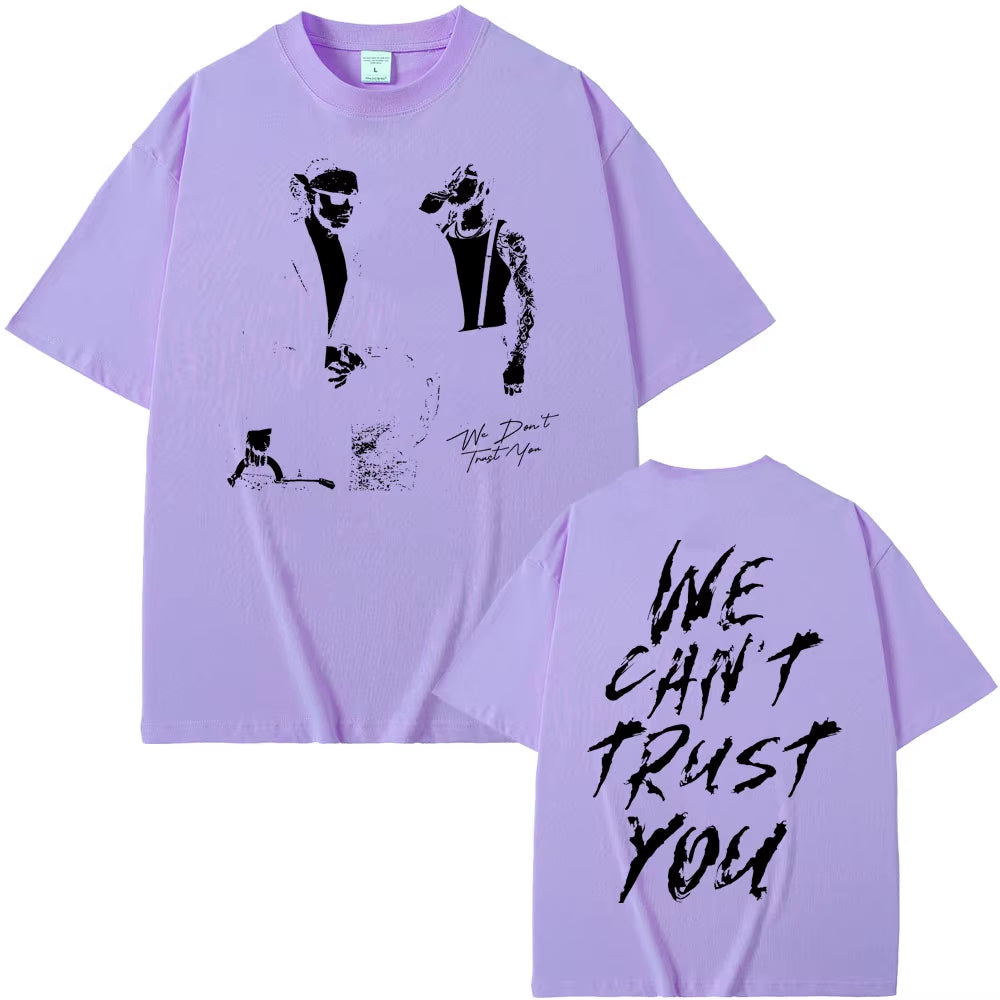 Rapper Future & Metro Boomin 2024 New Hip Hop Album We Don'T Trust You Graphic T-Shirt Men Women Casual O-Collar Oversized Tees