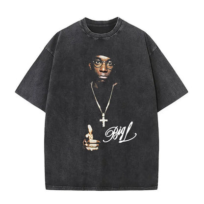 Washed Vintage the Notorious Big Ready to Die Big Poppa Album Graphic T Shirts Men Women'S Hip Hop Rapper Biggie Smalls T-Shirts