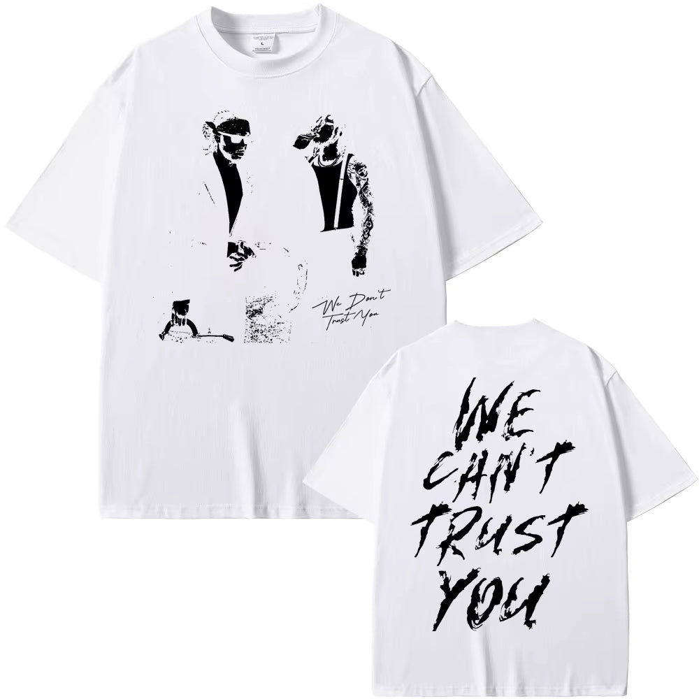 Rapper Future & Metro Boomin 2024 New Hip Hop Album We Don'T Trust You Graphic T-Shirt Men Women Casual O-Collar Oversized Tees
