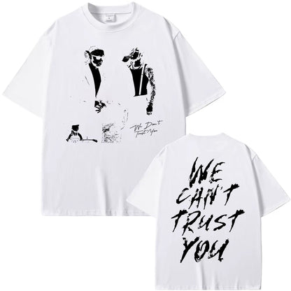 Rapper Future & Metro Boomin 2024 New Hip Hop Album We Don'T Trust You Graphic T-Shirt Men Women Casual O-Collar Oversized Tees