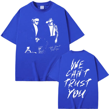 Rapper Future & Metro Boomin 2024 New Hip Hop Album We Don'T Trust You Graphic T-Shirt Men Women Casual O-Collar Oversized Tees