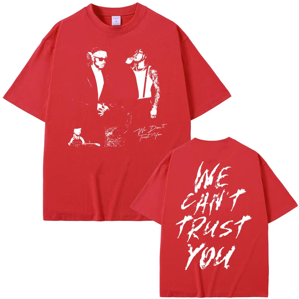 Rapper Future & Metro Boomin 2024 New Hip Hop Album We Don'T Trust You Graphic T-Shirt Men Women Casual O-Collar Oversized Tees