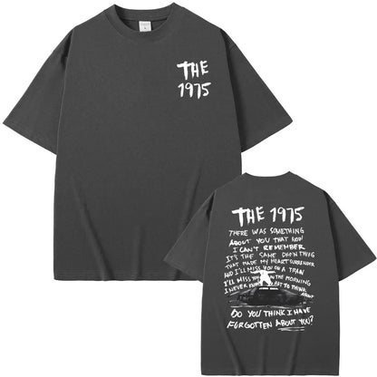 The 1975 about You Graphic Print T-Shirt Being Funny in a Foreign Language Album Tshirt Men Women Hip Hop Casual Vintage T Shirt