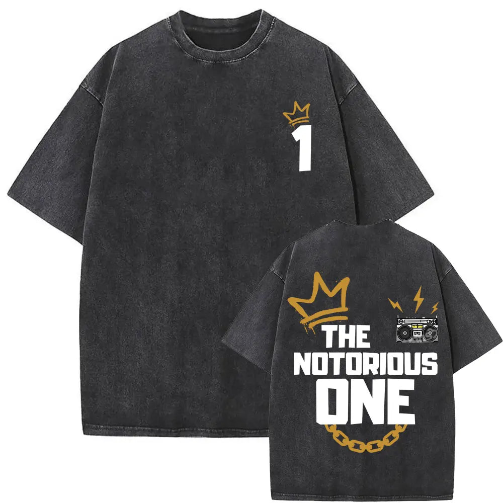 Washed Vintage the Notorious Big Ready to Die Big Poppa Album Graphic T Shirts Men Women'S Hip Hop Rapper Biggie Smalls T-Shirts