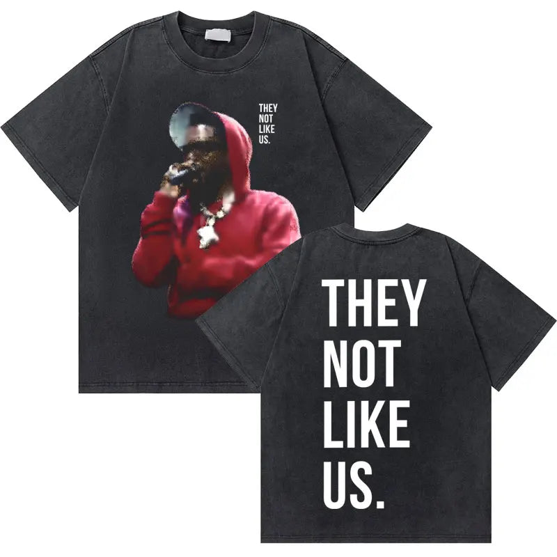Washed Vintage Rapper Kendrick Lamar to Pimp a Butterfly Graphic Tshirt Men Hip Hop Rap Style T Shirts Male Oversized T-Shirts