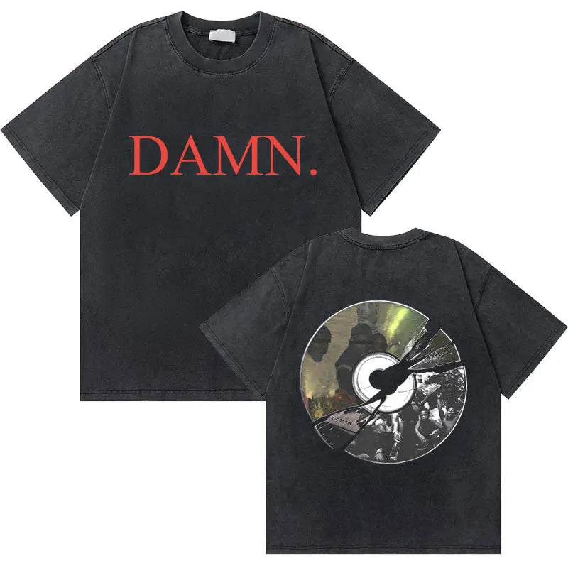 Washed Vintage Rapper Kendrick Lamar to Pimp a Butterfly Graphic Tshirt Men Hip Hop Rap Style T Shirts Male Oversized T-Shirts
